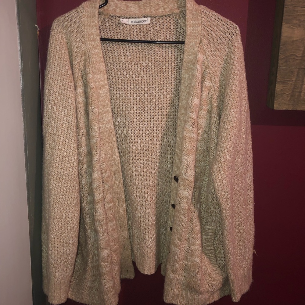 Maurice’s fluffy cardigan